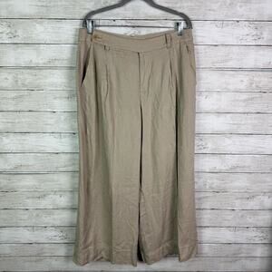 Madewell Harlow Wide Leg Linen Pants Size 14 Petite